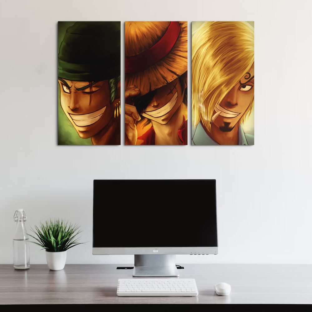 Cuadro One Piece Zoro Luffy Y Sanji