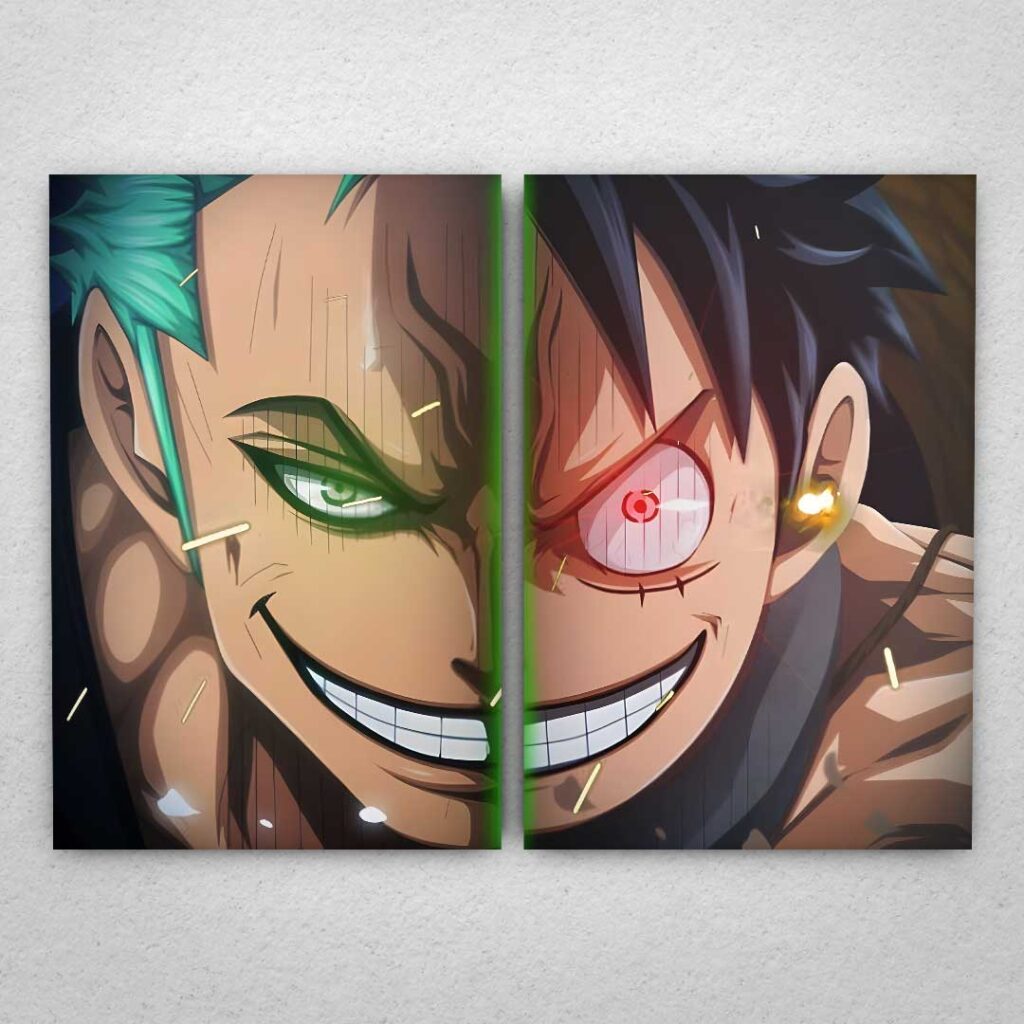 Cuadro One Piece Zoro Y Luffy