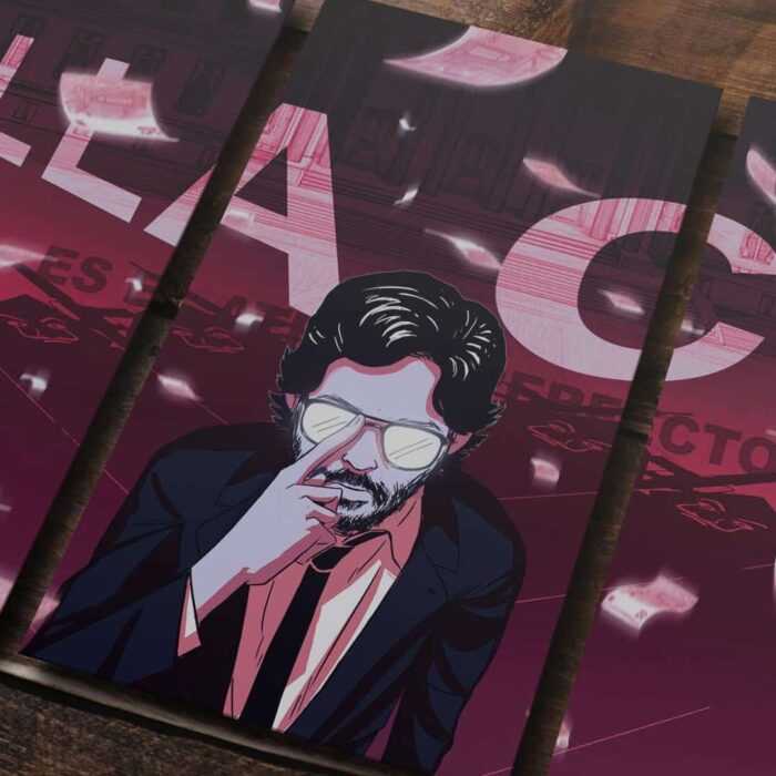 Cuadro de Casa de Papel – Profesor