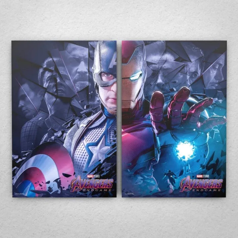 Cuadro de Avengers - End Game - Capitán y Iron Man