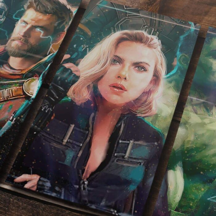Cuadro de Avengers – Thor, Black Widow y Hulk