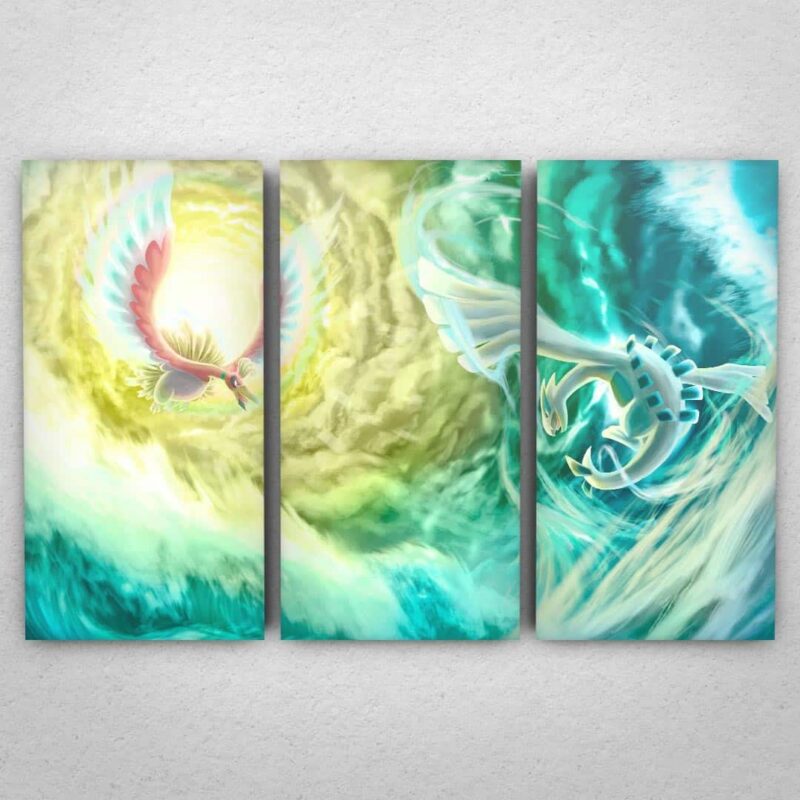 Cuadro de Pokemon – Ho-Oh vs Lugia