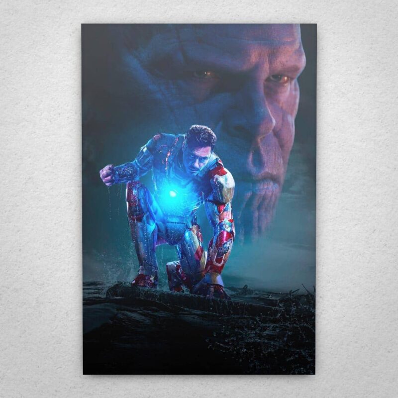 Cuadro de Avengers – End Game – Iron Man y Thanos
