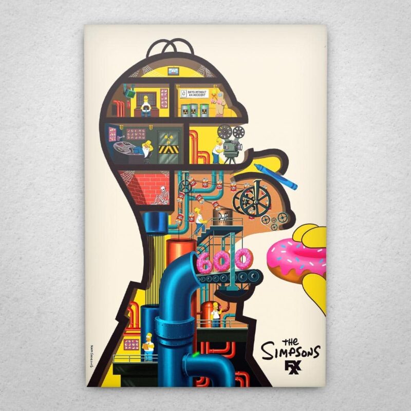Cuadro de Los Simpson – Homero