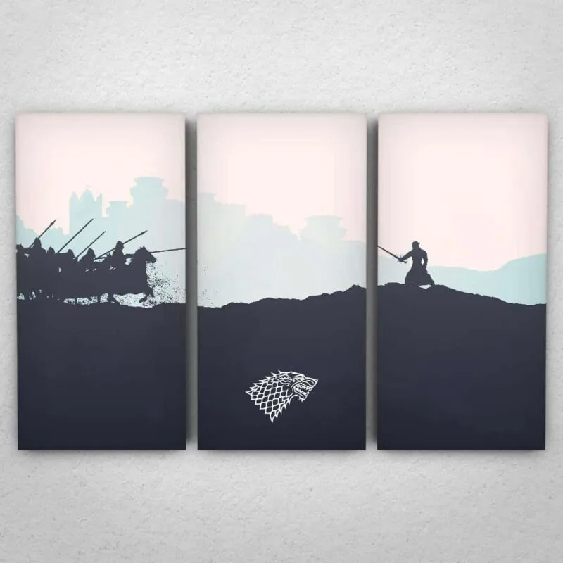 Cuadro de Game of Thrones - Batalla de los bastardos