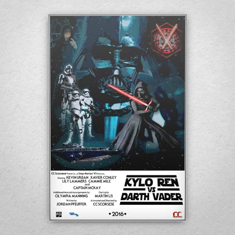 Cuadro de Star Wars - Kylo Ren vs Darth Vader