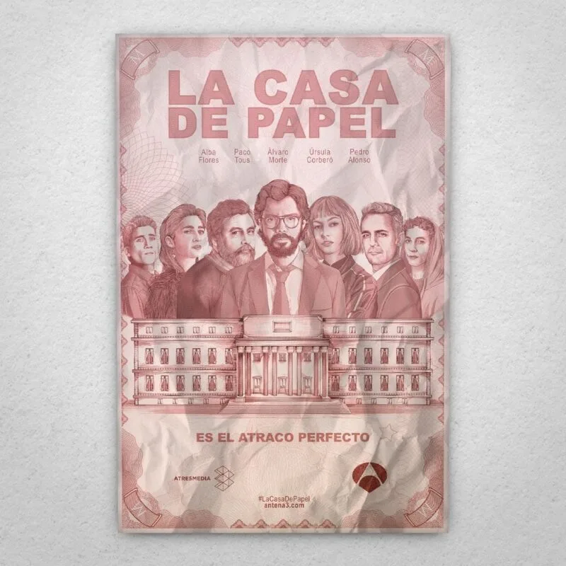Cuadro de Casa de Papel - 01