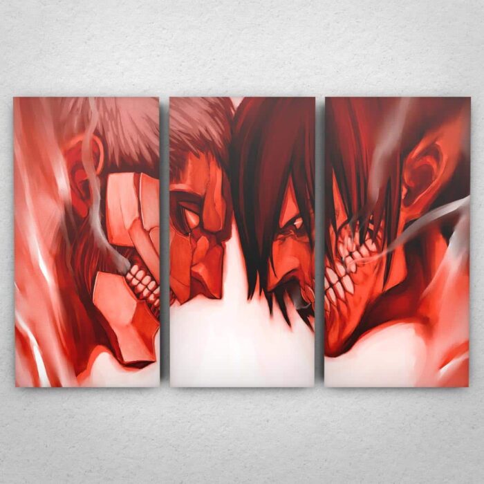 Cuadro de Attack on Titan – Eren vs Reiner – 02