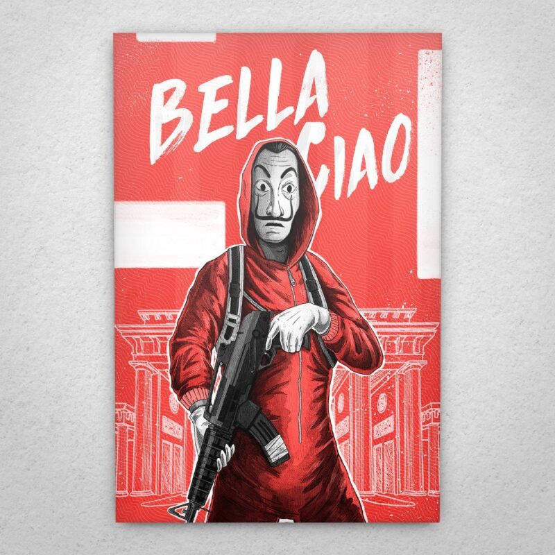 Cuadro de Casa de Papel – Bella Ciao