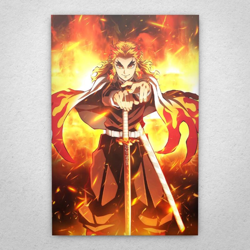 Cuadro de Demon Slayer – Rengoku