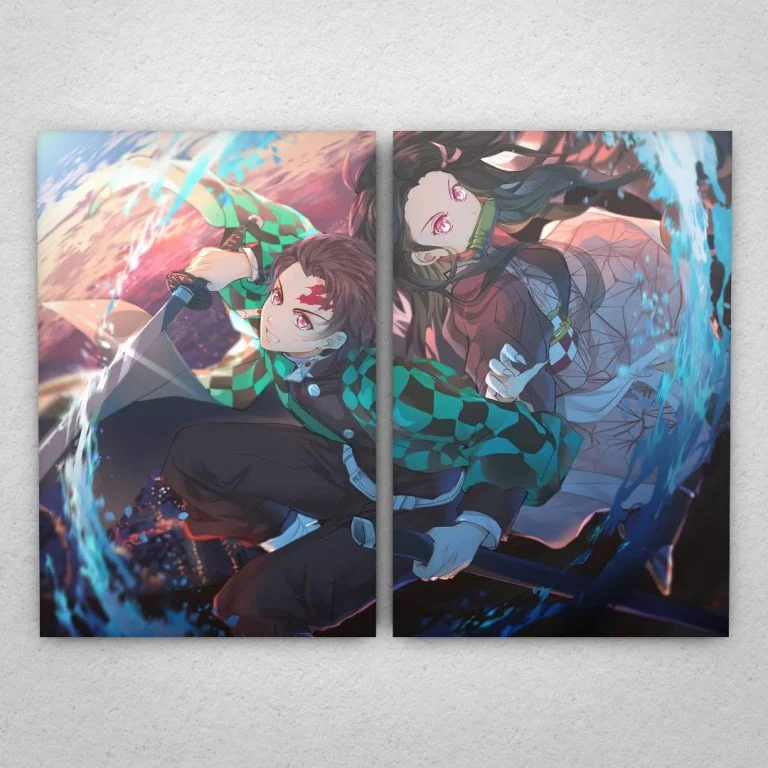Cuadro de Demon Slayer - Tanjiro y Nezuko