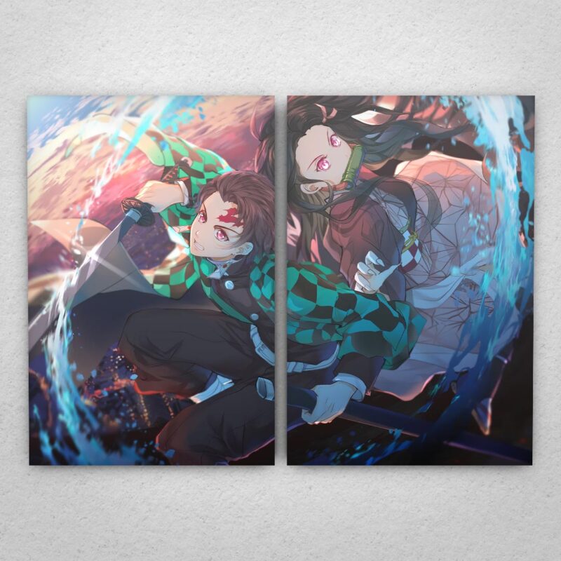 Cuadro de Demon Slayer – Tanjiro y Nezuko