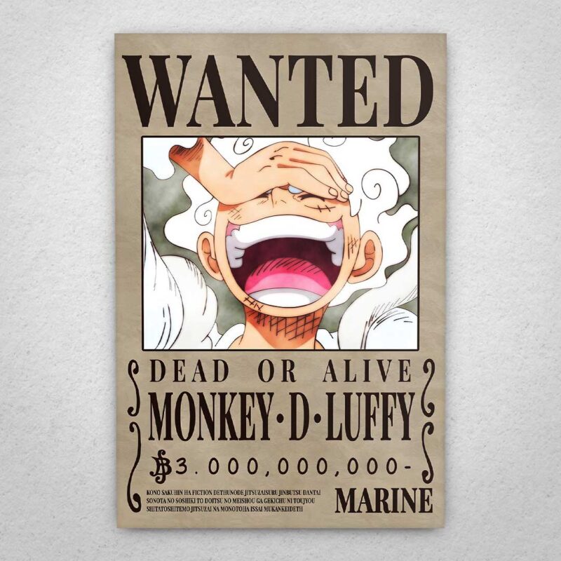 Cuadro de One Piece – Luffy Gear 5 Wanted