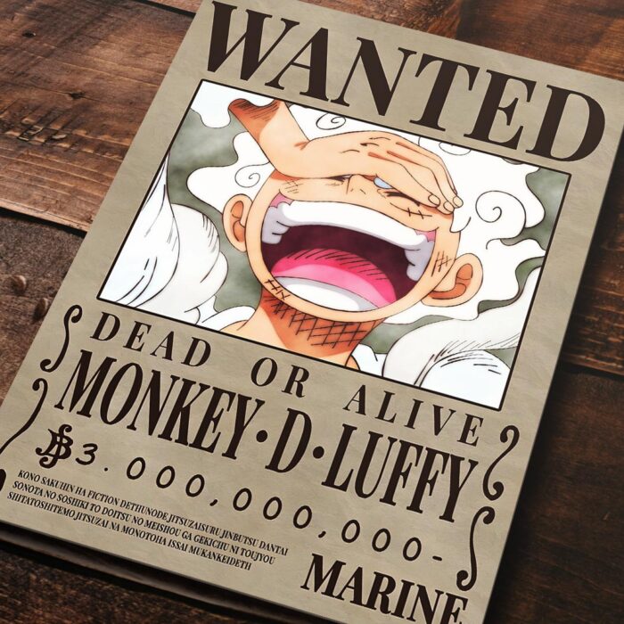 Cuadro de One Piece – Luffy Gear 5 Wanted
