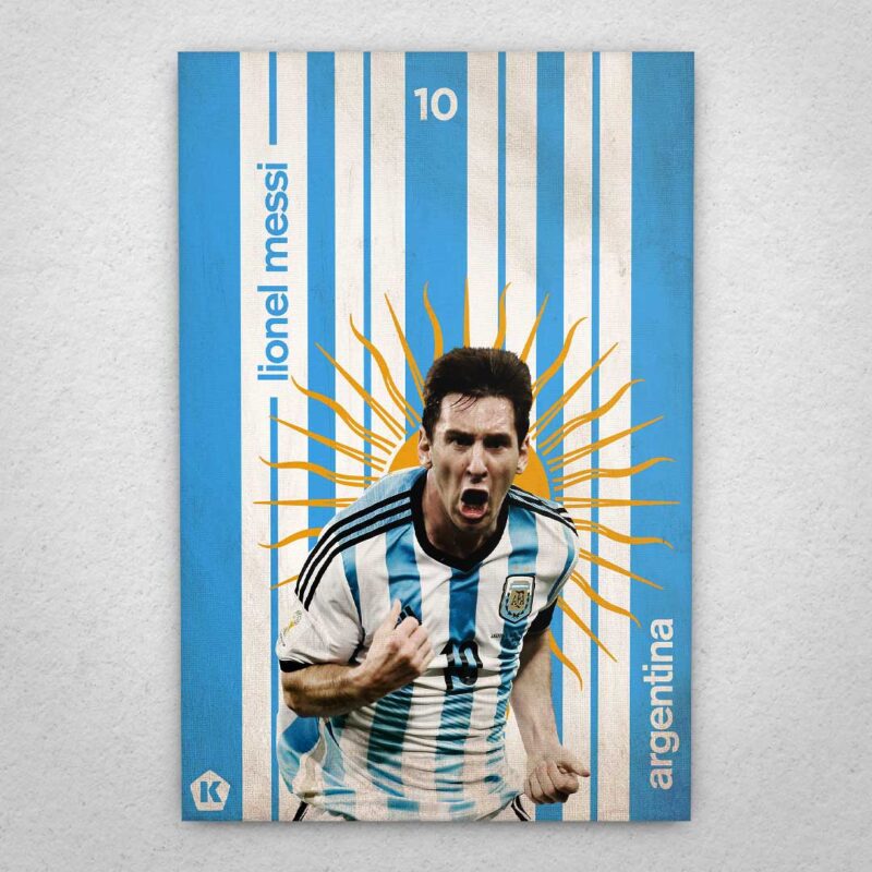 Cuadro de Messi – Argentina – 01