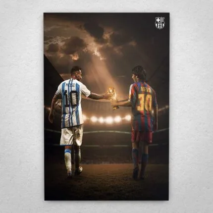 Cuadro de Messi - Argentina y FC Barcelona