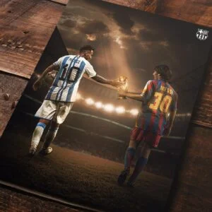 Cuadro de Messi - Argentina y FC Barcelona