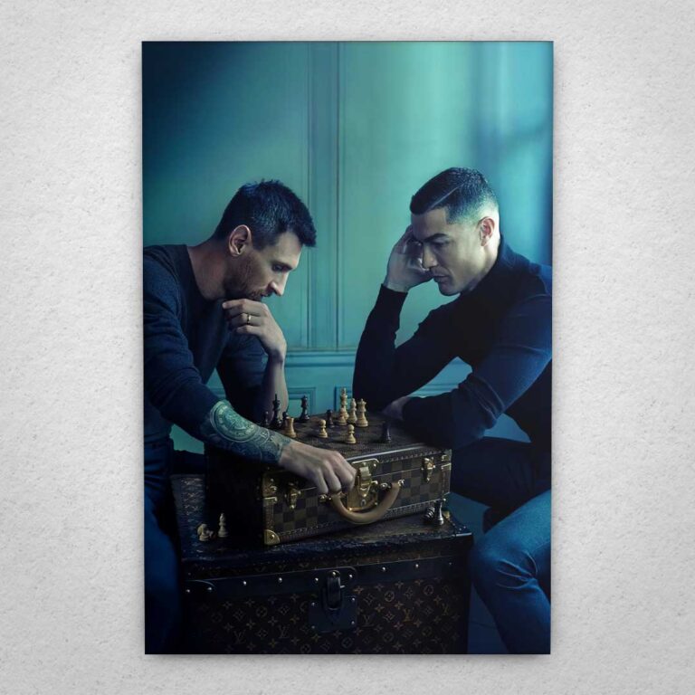 Cuadro de Messi y Ronaldo – Ajedrez