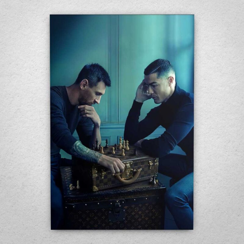Cuadro de Messi y Ronaldo – Ajedrez