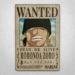 Cuadro de One Piece – Zoro Wanted