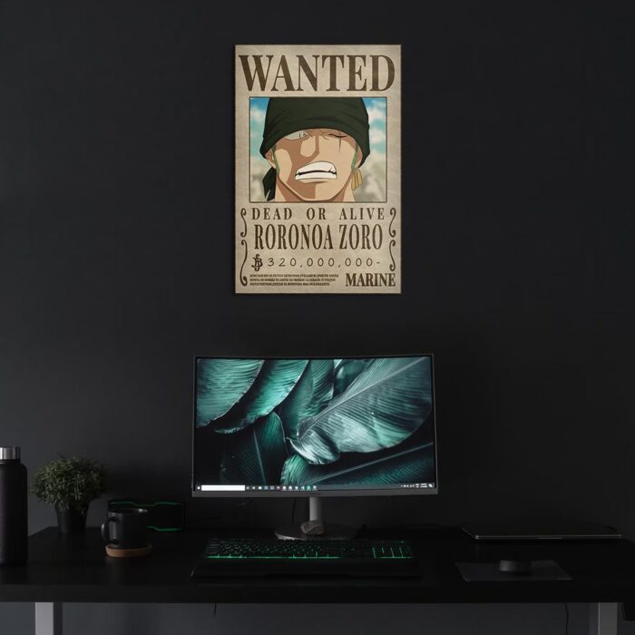 Cuadro de One Piece – Zoro Wanted