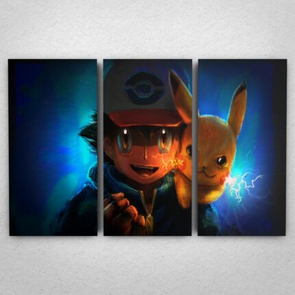 Cuadro de Pokemon – Ash y Pikachu – 01
