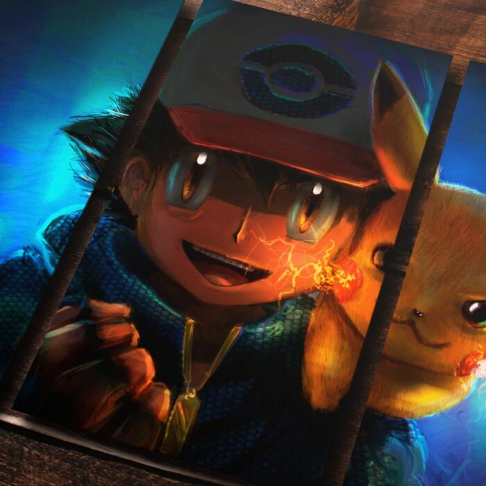 Cuadro de Pokemon – Ash y Pikachu – 01