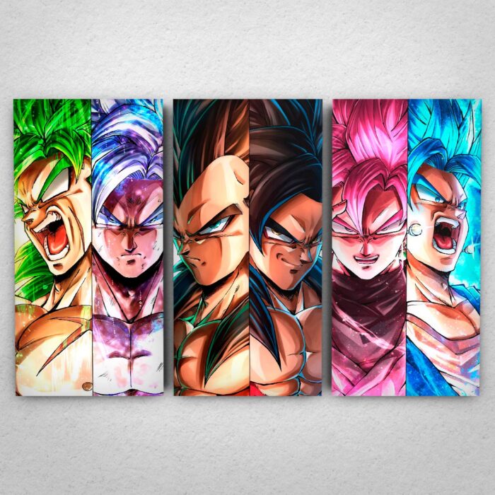Cuadro de Dragon Ball – Saiyajines