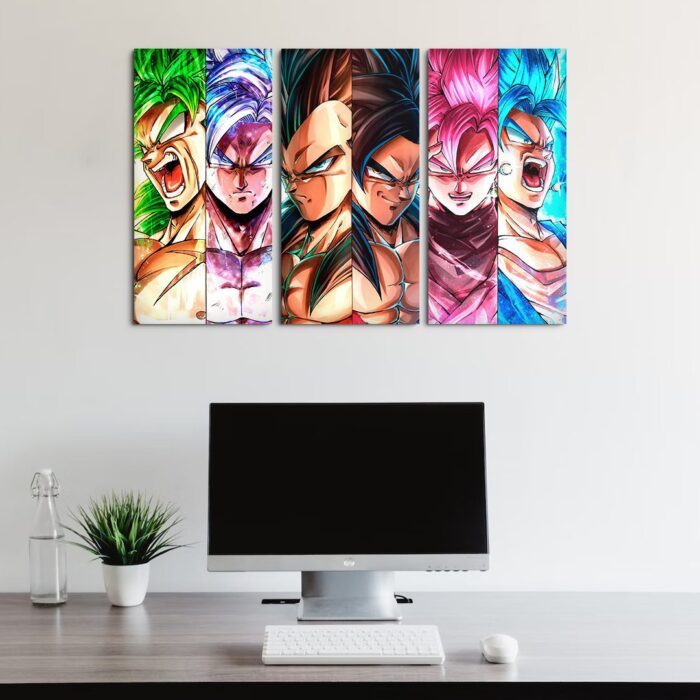 Cuadro de Dragon Ball – Saiyajines