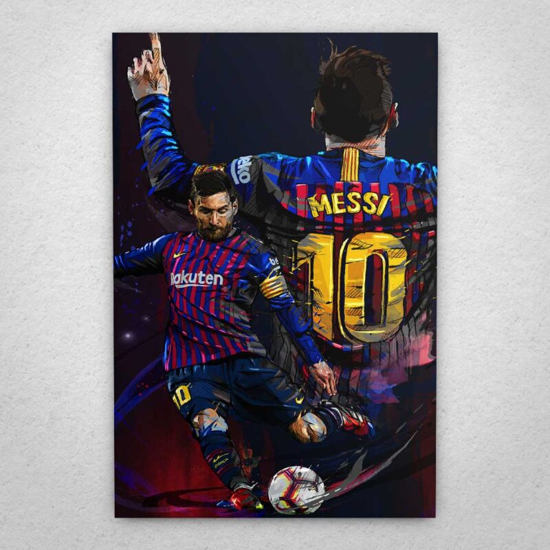 Cuadro de Messi – FC Barcelona – 01