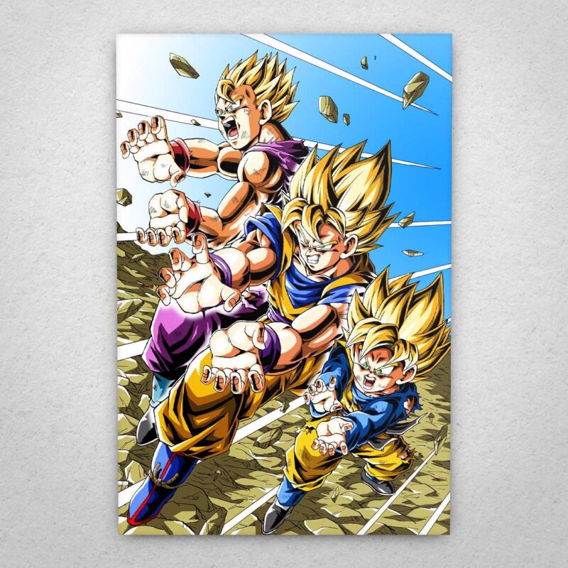 Cuadro de Dragon Ball Z – Triple Kame Hame Ha