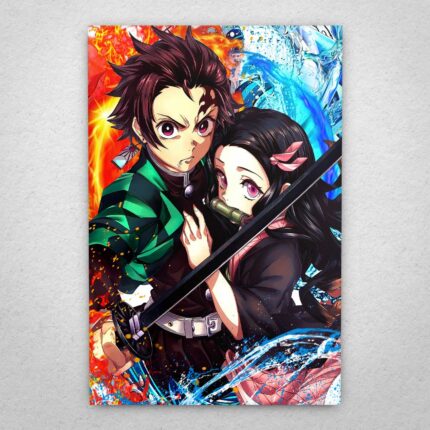 Cuadro de Demon Slayer – Tanjiro y Nezuko – 01