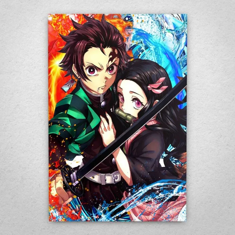 Cuadro de Demon Slayer - Tanjiro y Nezuko - 01