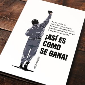 Cuadro de Rocky – Frase español