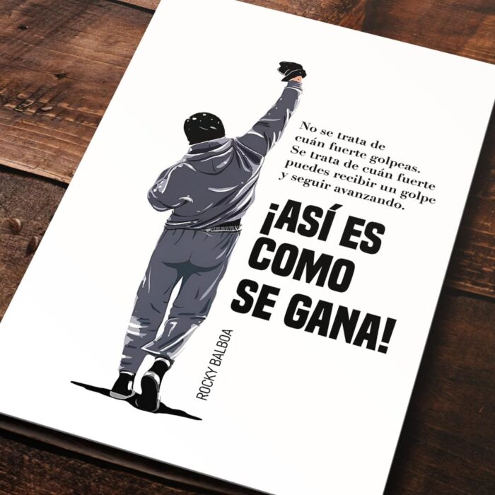 Cuadro de Rocky – Frase español