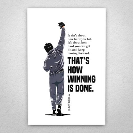 Cuadro de Rocky – Frase inglés