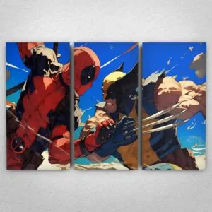 Cuadro de Deadpool vs Wolverine