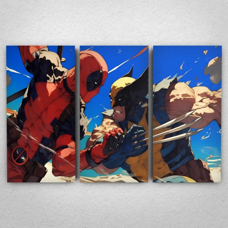 Cuadro de Deadpool vs Wolverine