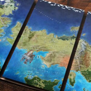 Cuadro de Game of Thrones – The Known World Map – 01