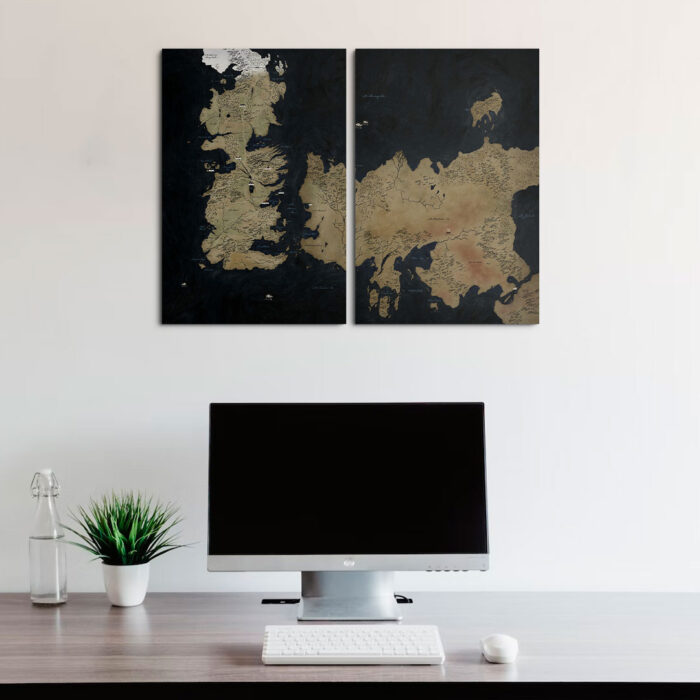 Cuadro de Game of Thrones – The Known World Map – 02