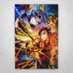 Cuadro de Demon Slayer - El Castillo Infinito 1 - Shinobu vs Douma