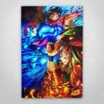 Cuadro de Demon Slayer - El Castillo Infinito 1 - Tanjiro y Giyu vs Akaza