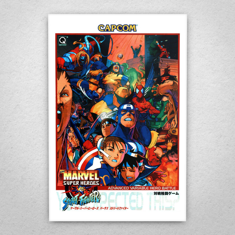 Cuadro de Marvel Superheroes vs Street Fighter – 01
