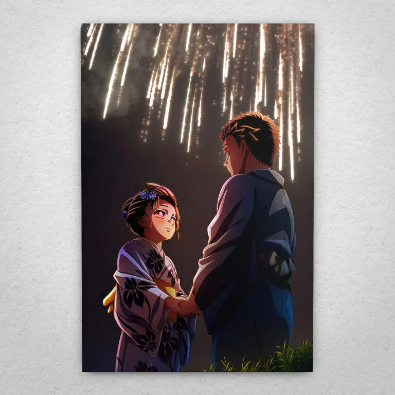 Cuadro de Demon Slayer - Hakuji y Koyuki