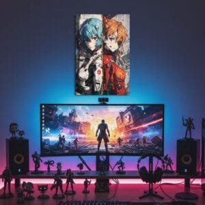 Cuadro de Evangelion - Rei y Azuka - 01